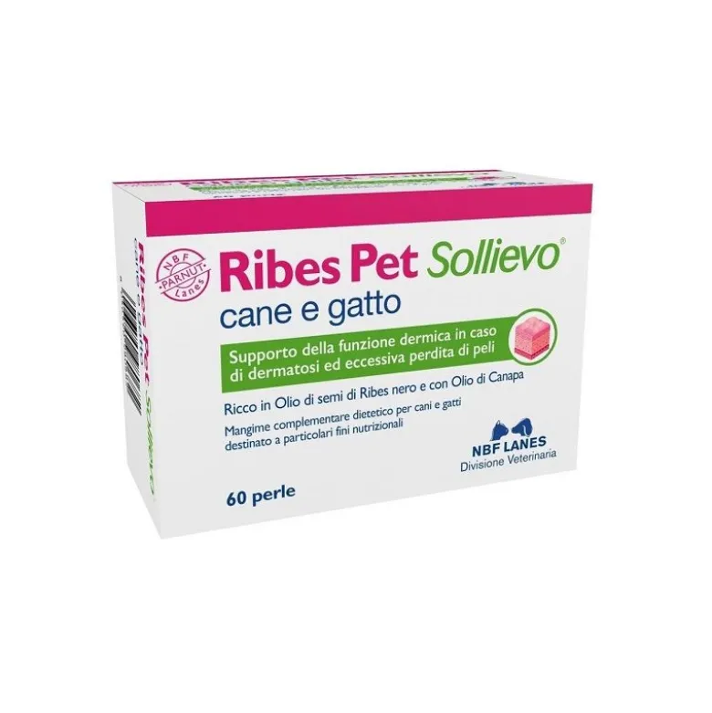 Nbf Lanes Ribes Pet Sollievo 60 Perle per Cane e Gatto