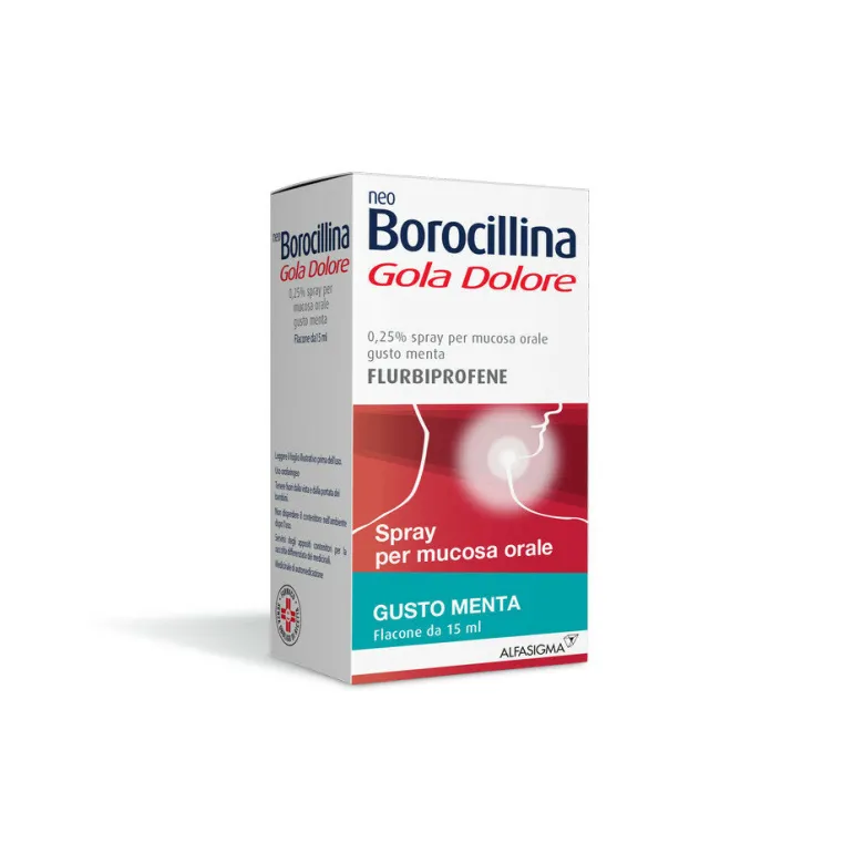Neoborocillina Gola Dolore Spray 15 ml gusto menta