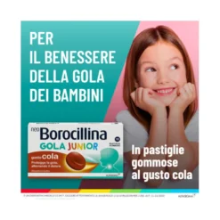 Neoborocillina Gola Junior gusto Cola 15 pastiglie gommose