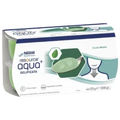 Nestlé Resource Aqua + Gelificata Gusto Menta 4x125g