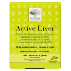 New Nordic Active Liver integratore funzione epatica e metabolismo lipidi 60 compresse