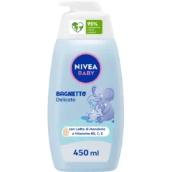 Nivea Baby Bagnetto Delicato Detergente Neonato Per Una Detersione Delicata E Idratante 450ml
