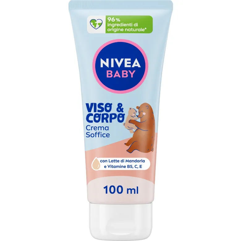 Nivea Baby Viso & Corpo Crema Soffice Bambini Corpo E Viso Idratante E Nutriente 100ml