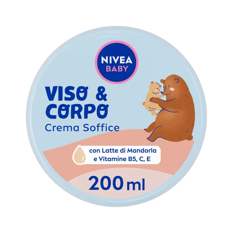 Nivea Baby Viso & Corpo Crema Soffice Bambini Corpo E Viso Idratante E Nutriente 200ml