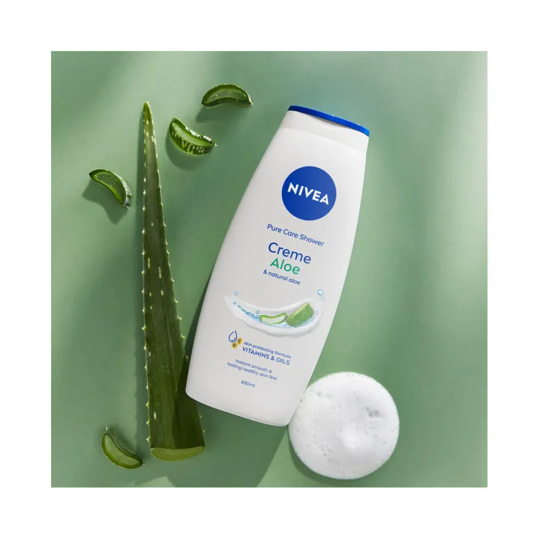 Nivea Bagnodoccia Care & Aloe Bagnoschiuma Cremoso E Idratante Al Profumo Di Aloe Vera 650ml