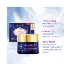 Nivea Cellular Luminous630 Anti-macchie Crema Viso Notte Rigenerante 50ml