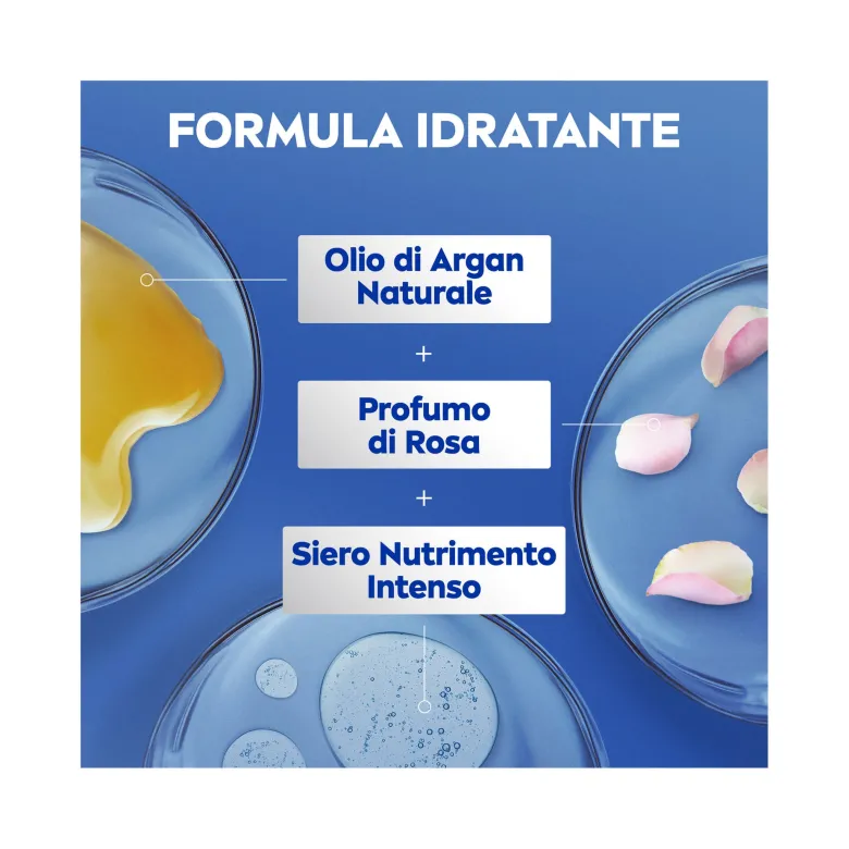 Nivea Crema Corpo Idratante Rosa & Argan Idratante 72h Profumata Alla Rosa 500ml