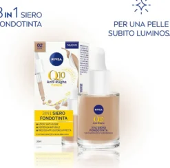 Nivea Face Q10 Antirughe Power 3In1 Siero Fondotinta Dark 30ml