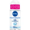 Nivea Fresh Natural Deodorante Roll On Antitraspirante Per Una Protezione 48h 50ml