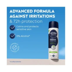 Nivea Men Derma Control Sensitive Deodorante Antitraspirante Spray 72H 150ml
