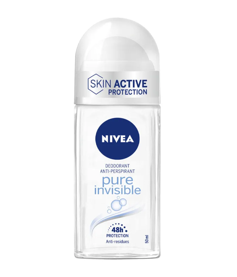 Nivea Pure Invisible Deodorante Roll on Antitraspirante Senza Residui Sui Tessuti 50ml