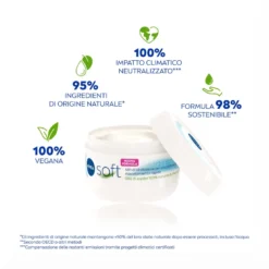 Nivea Soft 200ml Crema Idratante Corpo Viso Mani Multiuso Con Vitamina E E Olio Di Jojoba