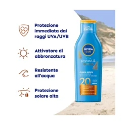 Nivea Sun Latte Solare Protect & Bronze Fp20 200ml
