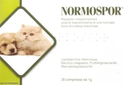Normosport per le funzioni dell'intestino di cani e gatti confezione da 20 compresse da 1 g