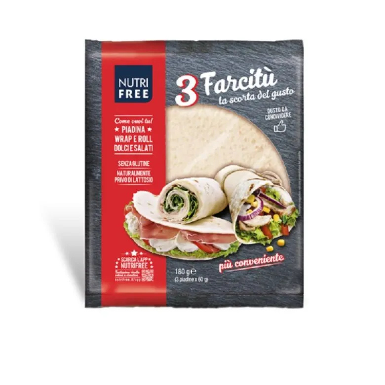 NT Food Nutrifree Farcitu piadina senza glutine 3x60g