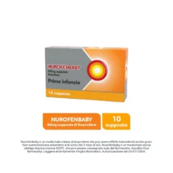 Nurofen Baby Prima Infanzia 60 mg Ibuprofene Indicato per Febbre 10 Supposte