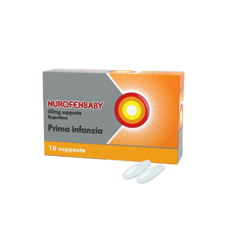 Nurofen Baby Prima Infanzia 60 mg Ibuprofene Indicato per Febbre 10 Supposte