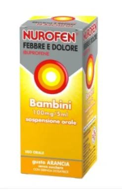 Nurofen Febbre e dolore bambini 100mg/5ml gusto arancia 150ml