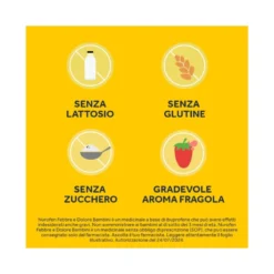 Nurofen Febbre e Dolore Bambini 100 mg/5 ml Ibuprofene Indicato per Febbre Dolori ai Denti e Muscolari Sospensione Orale Fragola 150 ml