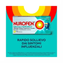 Nurofen Influenza e Raffreddore Antinfiammatorio e Antidolorifico contro Influenza Raffreddore e Mal di Testa12 Compresse