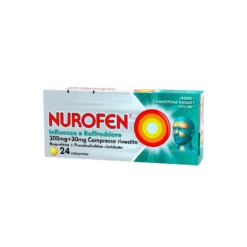 Nurofen Influenza e Raffreddore Antinfiammatorio e Antidolorifico contro Influenza Raffreddore e Mal di Testa 24 Compresse