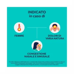 Nurofen Influenza e Raffreddore Antinfiammatorio e Antidolorifico contro Influenza Raffreddore e Mal di Testa 24 Compresse