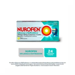 Nurofen Influenza e Raffreddore Antinfiammatorio e Antidolorifico contro Influenza Raffreddore e Mal di Testa 24 Compresse