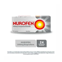 Nurofen 200 mg Ibuprofene Analgesico per Mal di Testa Dolori ai Denti e Muscolari 24 Compresse