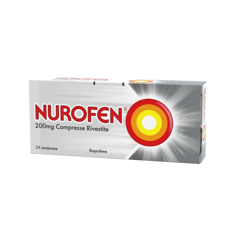 Nurofen 200 mg Ibuprofene Analgesico per Mal di Testa Dolori ai Denti e Muscolari 24 Compresse