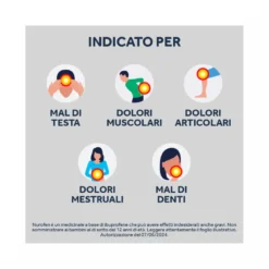 Nurofen 400 mg Ibuprofene Analgesico per Mal di Testa Dolori Muscolari e Articolari 12 Compresse