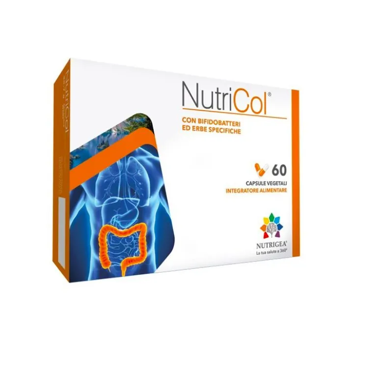Nutrigea Nutricol per il benessere dell'intestino 60 capsule vegetali