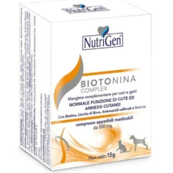 Nutrigen Biotonina Complex Mangime Complementare Per Cute Cani/Gatti 30 Tavolette