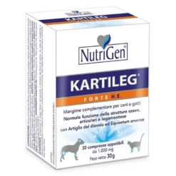 Nutrigen Kartileg Forte He Mangime Complementare Per Articolazioni Cani/Gatti 30 Tavolette