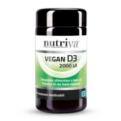 Nutriva Vegan D3 2000 UI - 60 Compresse Vitamina D Vegana