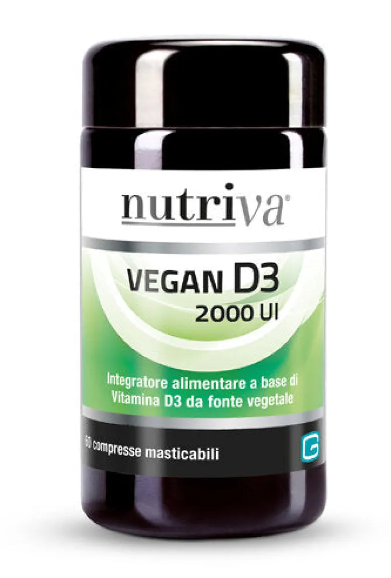 Nutriva Vegan D3 2000 UI - 60 Compresse Vitamina D Vegana