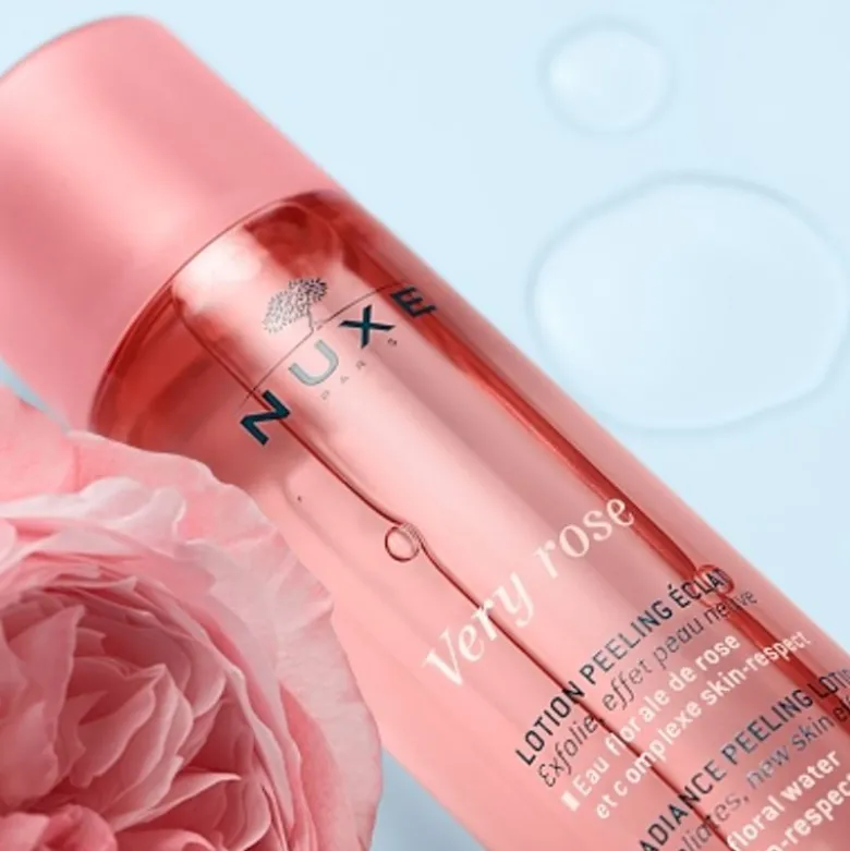 Nuxe Very Rose Lozione Peeling Esfoliante Illuminante acqua di rosa 150ml