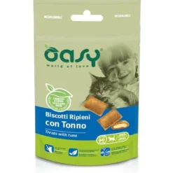 Oasy Biscotti Ripieni Con Tonno Per Gatti 60g