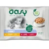 Oasy Bocconcini In Salsa Per Gatti Adulti Multipack Meat Selection 4x85g