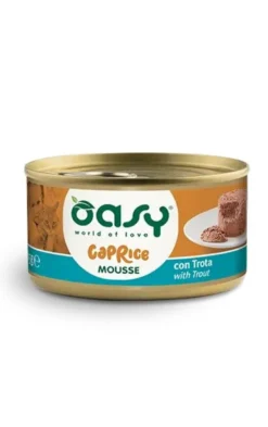 Oasy Caprice Mousse Con Trota Per Gatti Adulti 85g