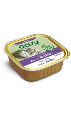 Oasy Delizioso Paté Gatto Adult Ricco di Tacchino 100g