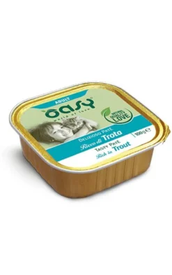 Oasy Delizioso Paté Per Gatti Adult Ricco di Trota 100g