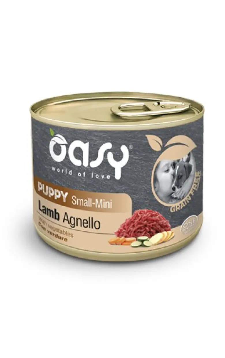 Oasy Grain Free Formula Cibo Umido Agnello Per Cani Cuccioli Taglia Piccola 200g
