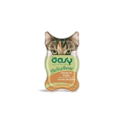 Oasy Wet Cat Paté Fine con Pollo cibo umido per gatti adulti 85g
