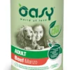 Oasy Wet Dog Lifestage Patè Manzo Cibo Umido Cani Adulti Lattina 400g