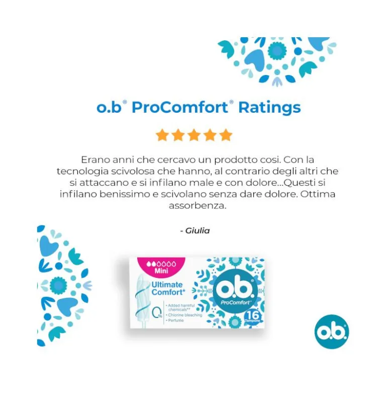 Ob ProComfort Mini Assorbenti Interni 16 Pezzi
