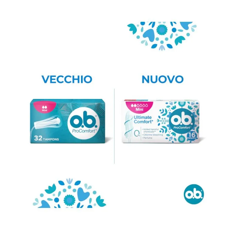 Ob ProComfort Mini Assorbenti Interni 16 Pezzi