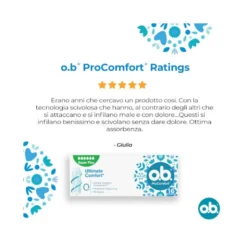 O.B. Super Plus Pro Comfort per flusso molto intenso 16 pezzi