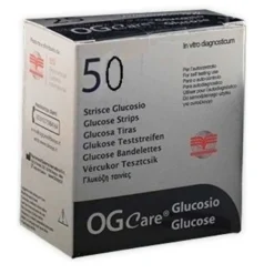 Ogcare Strisce Misurazione Glicemia 50 Pezzi Precisione Affidabile