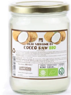OLIO VERGINE DI COCCO RAW BIO