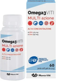 Omega 3 Viti Multi Azione 60 Perle - Integratore per salute cardiovascolare